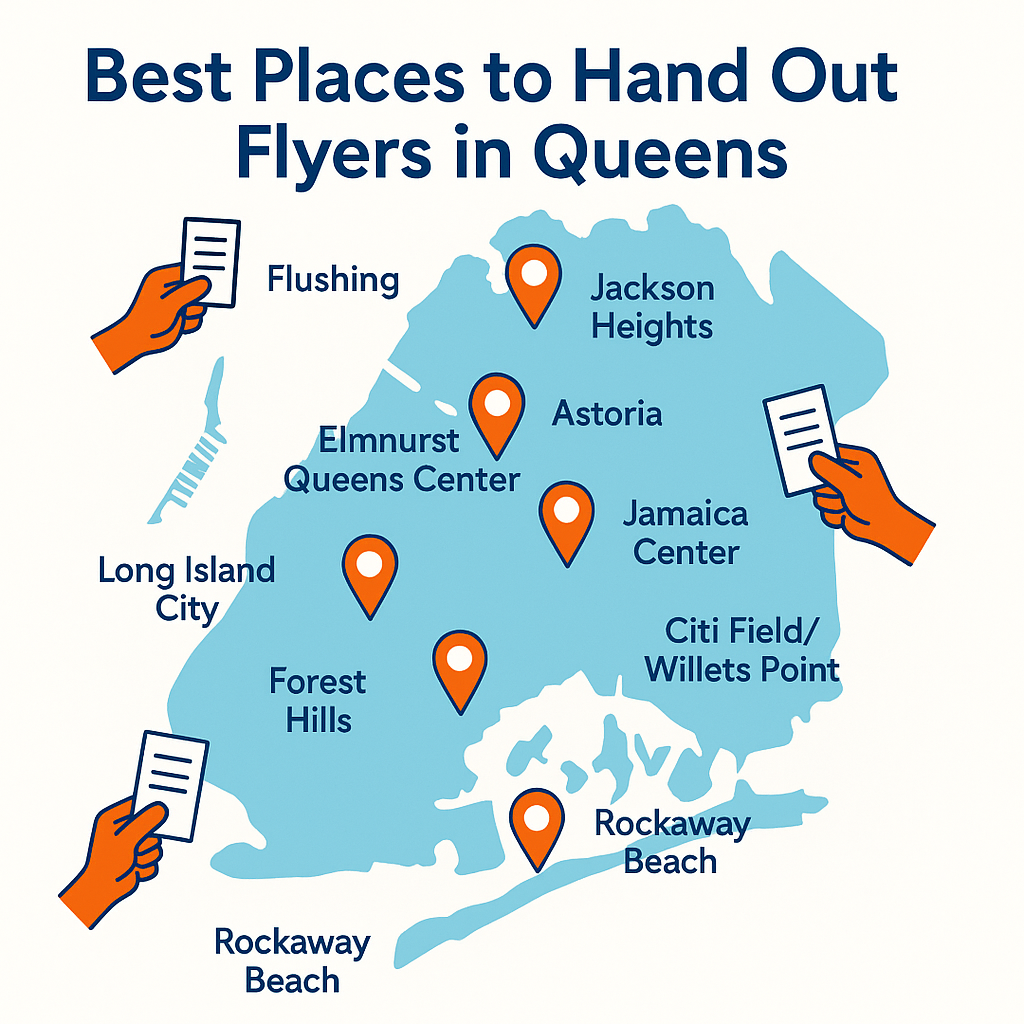 Best Places to Hand Out Flyers in Queens, NY (2025 Guide)
