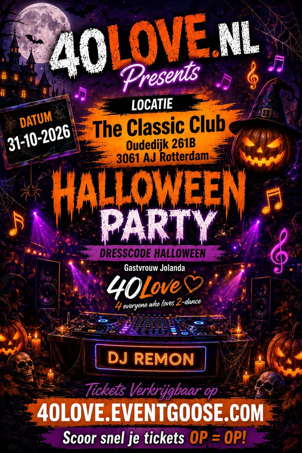 Next event flyer