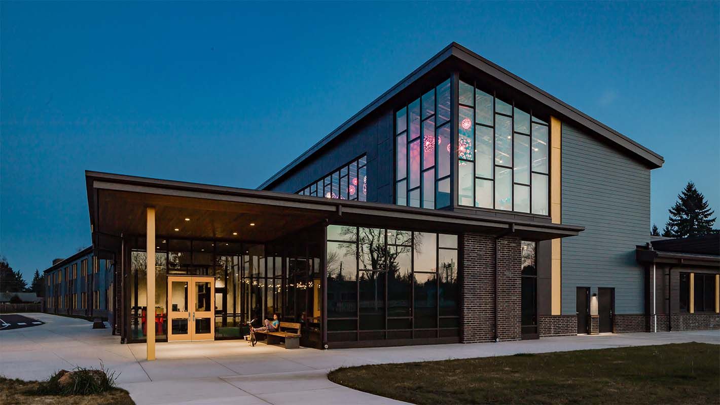 Martin Luther King Jr. Elementary School designed by LSW Architects for Vancouver Public Schools in Vancouver, Washington.