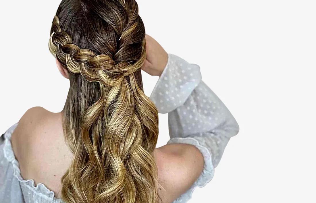 Half-Up Half-Down Beauty Hair