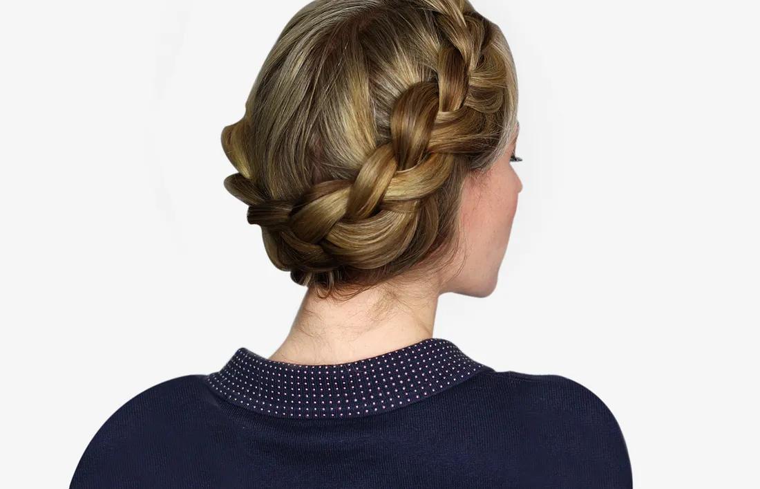 Bohemian Twisted Crown Hairstyle