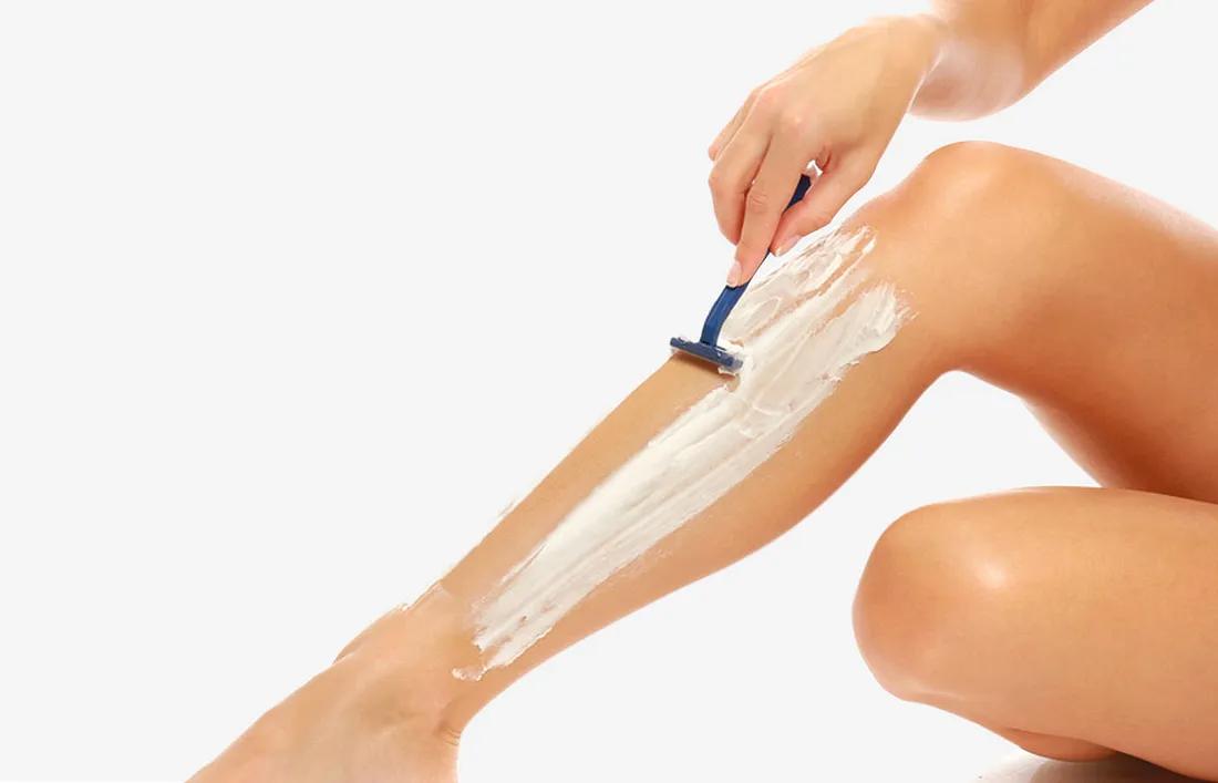 Shaving on legs