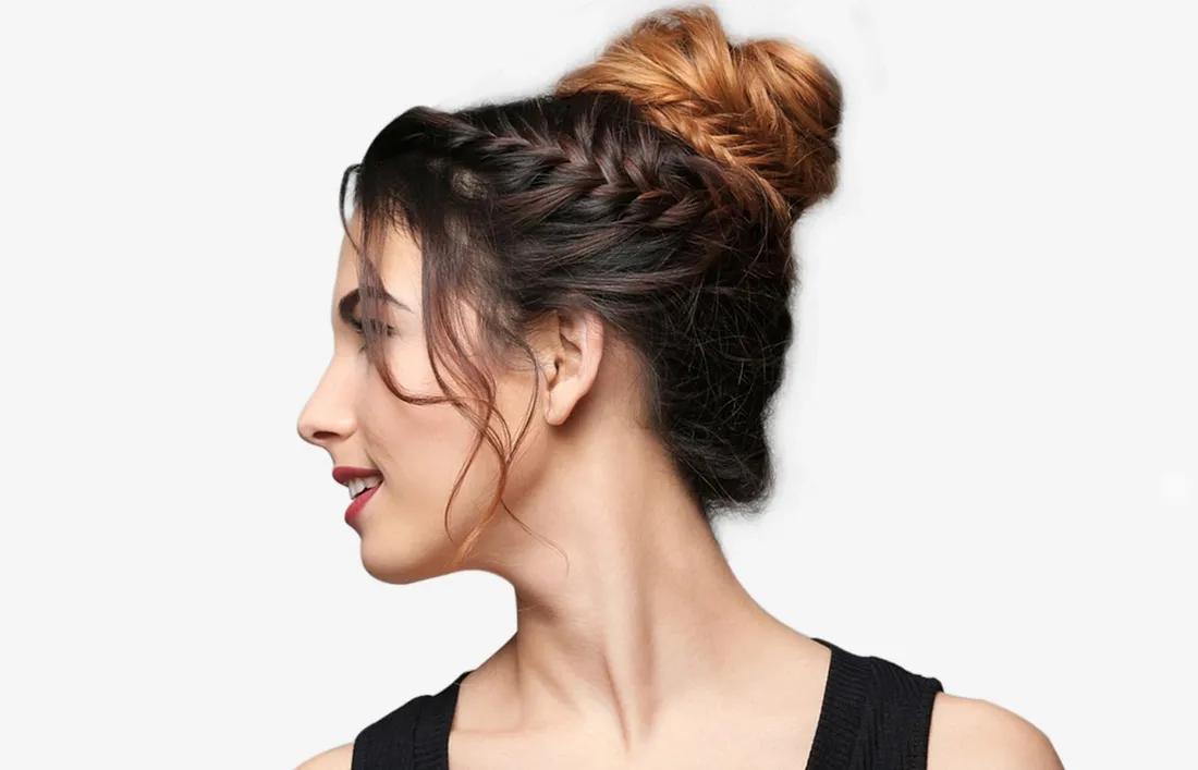 A girl with Tight Hairstyle