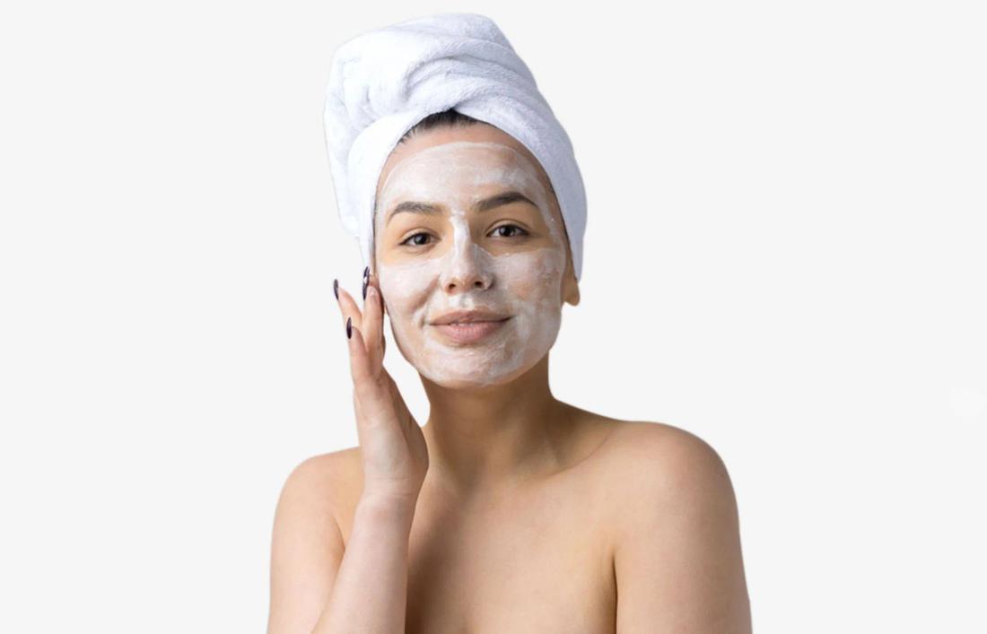 A Woman Applying Nourishing Face Masks