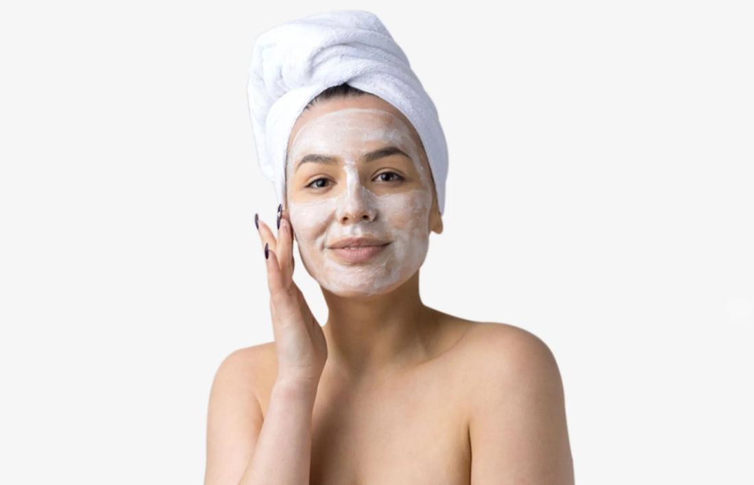 A Woman Applying Nourishing Face Masks
