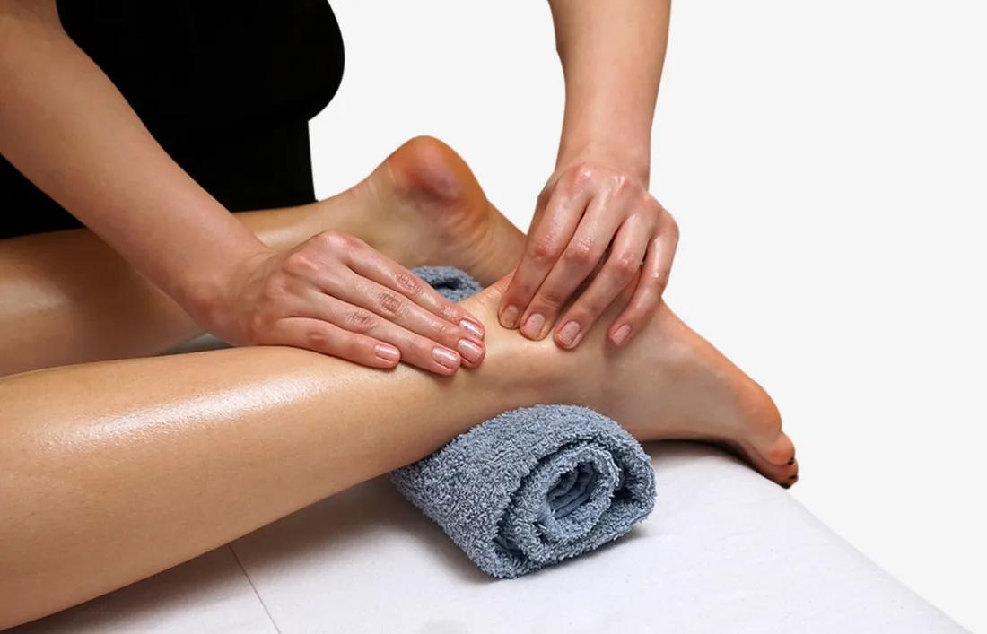 Achilles massage technique for leg massage