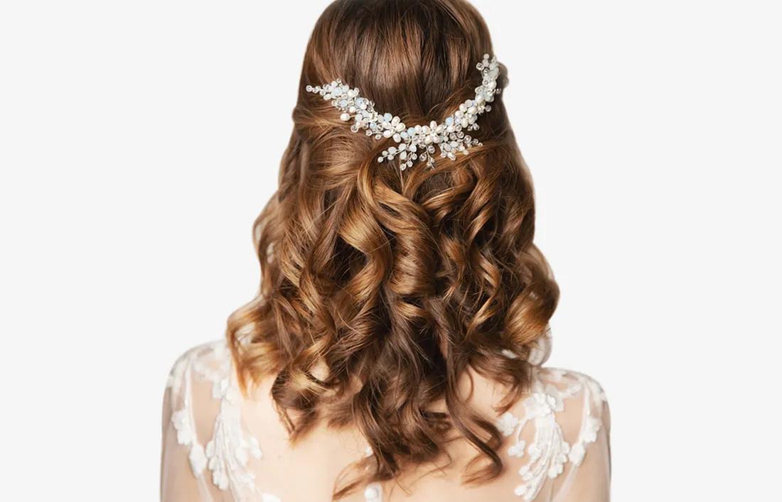 Curly Updo with Flowers hairstyle