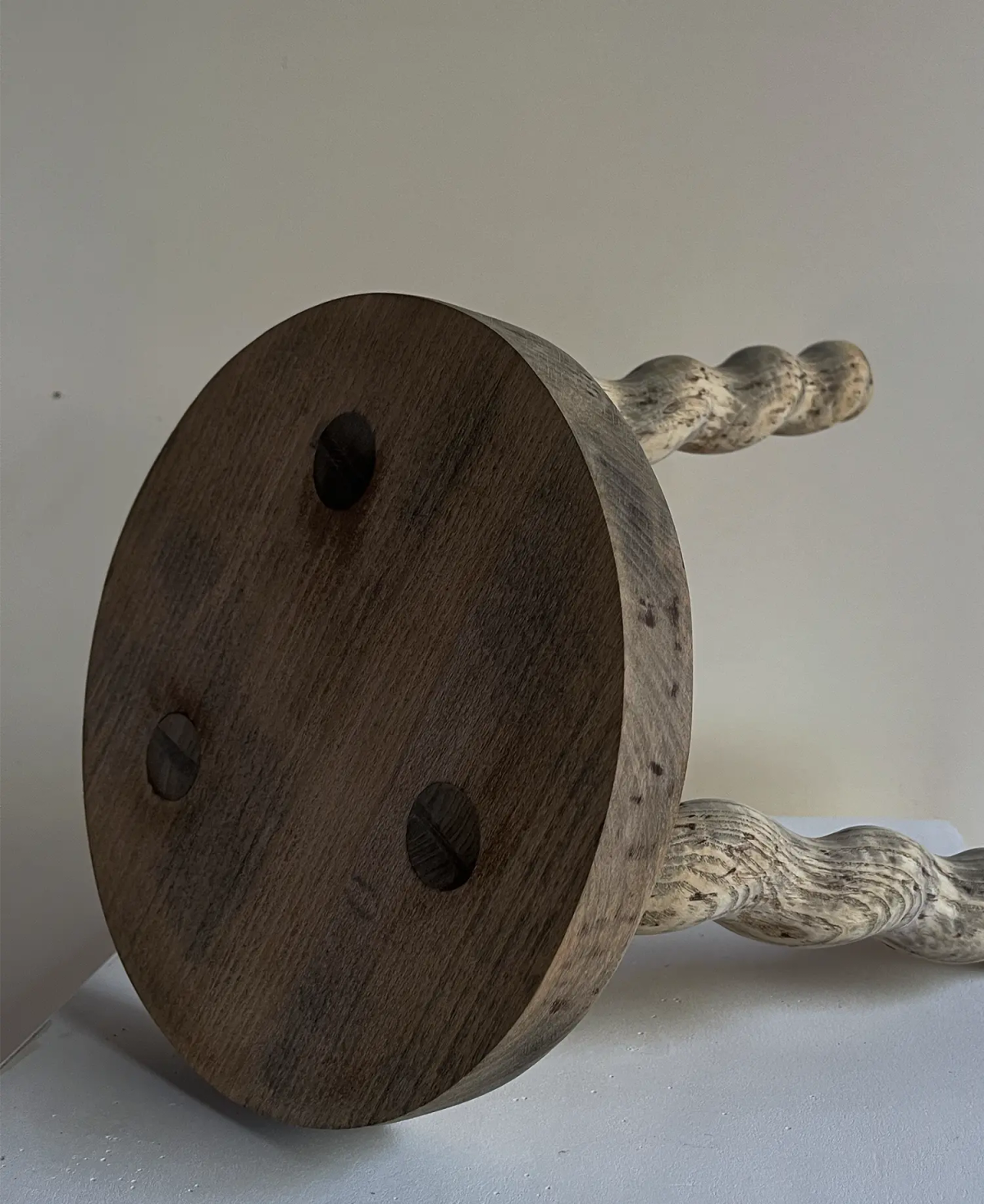 Wiggly three legged stool, view 3