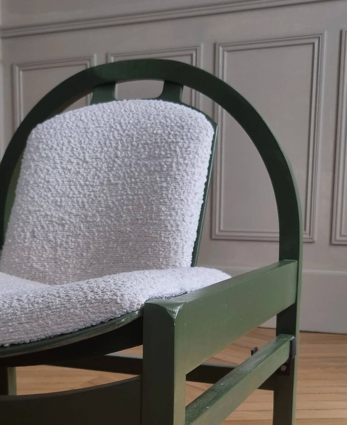 Pair of green Baumann chairs, view 13