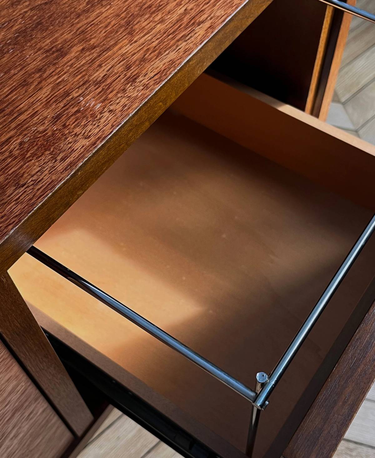 Modernist wood cabinet, view 8