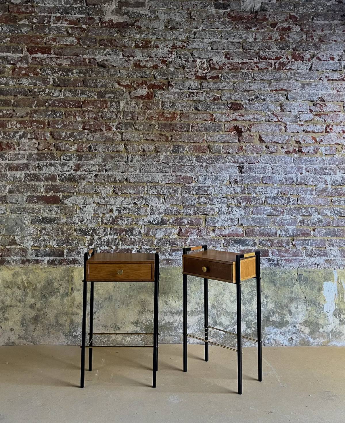 Pair of modernist nightstands, view 2