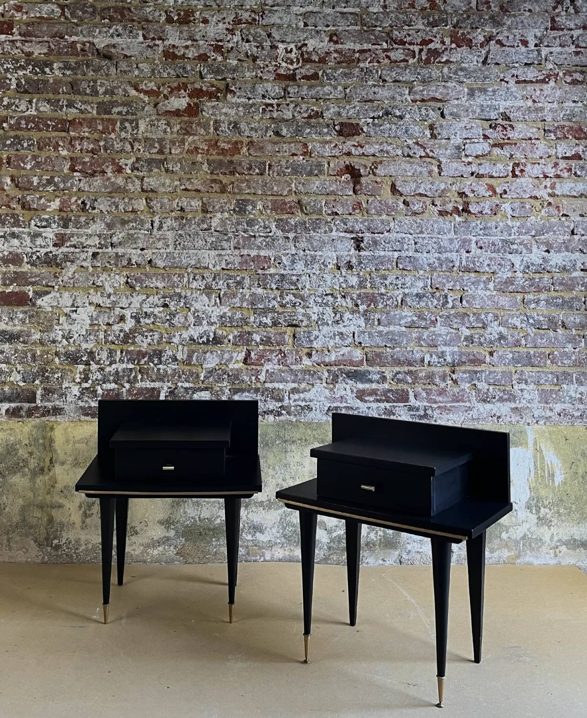 Pair of mid century modern nightstands, view 2