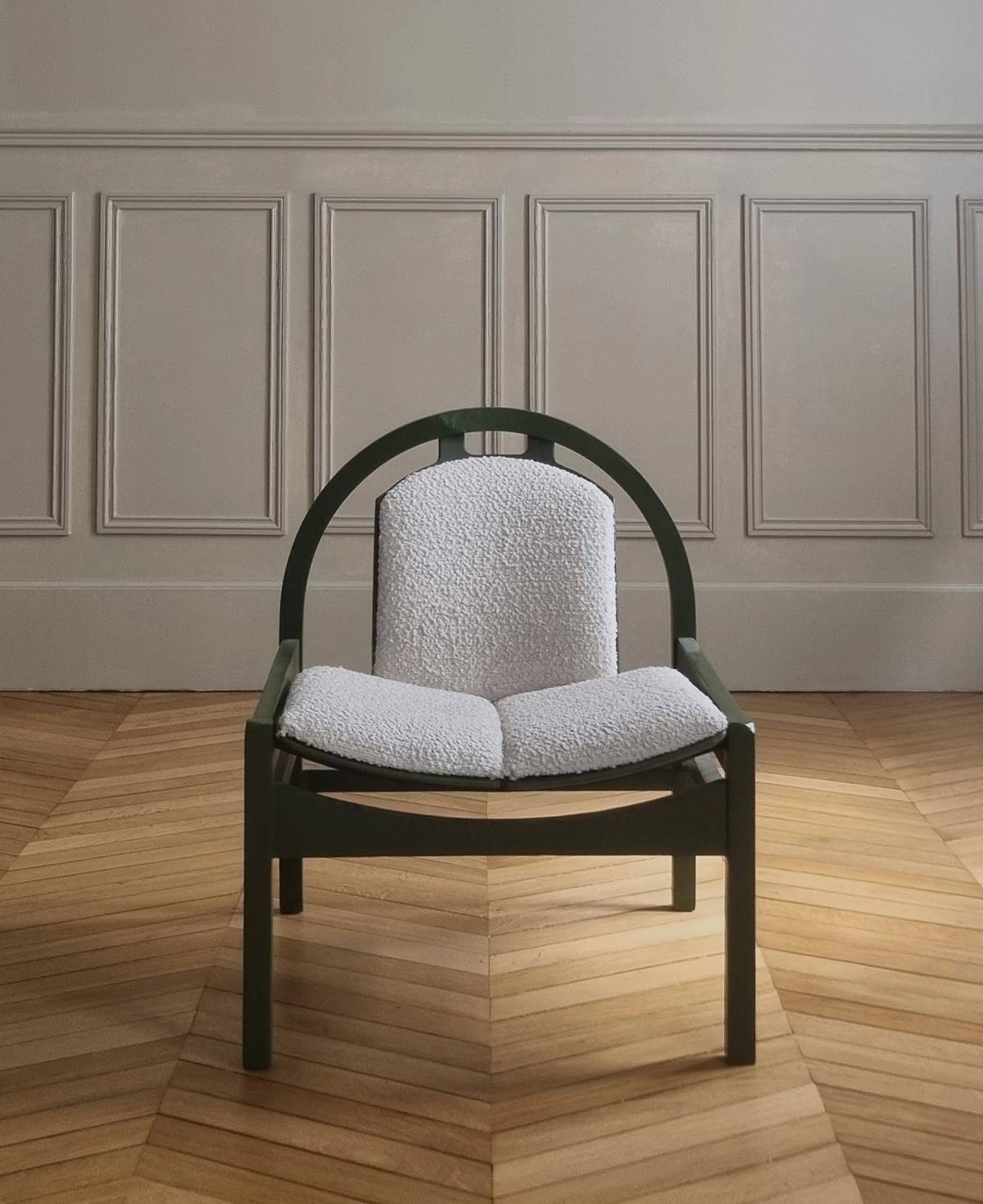 Pair of green Baumann chairs, view 12
