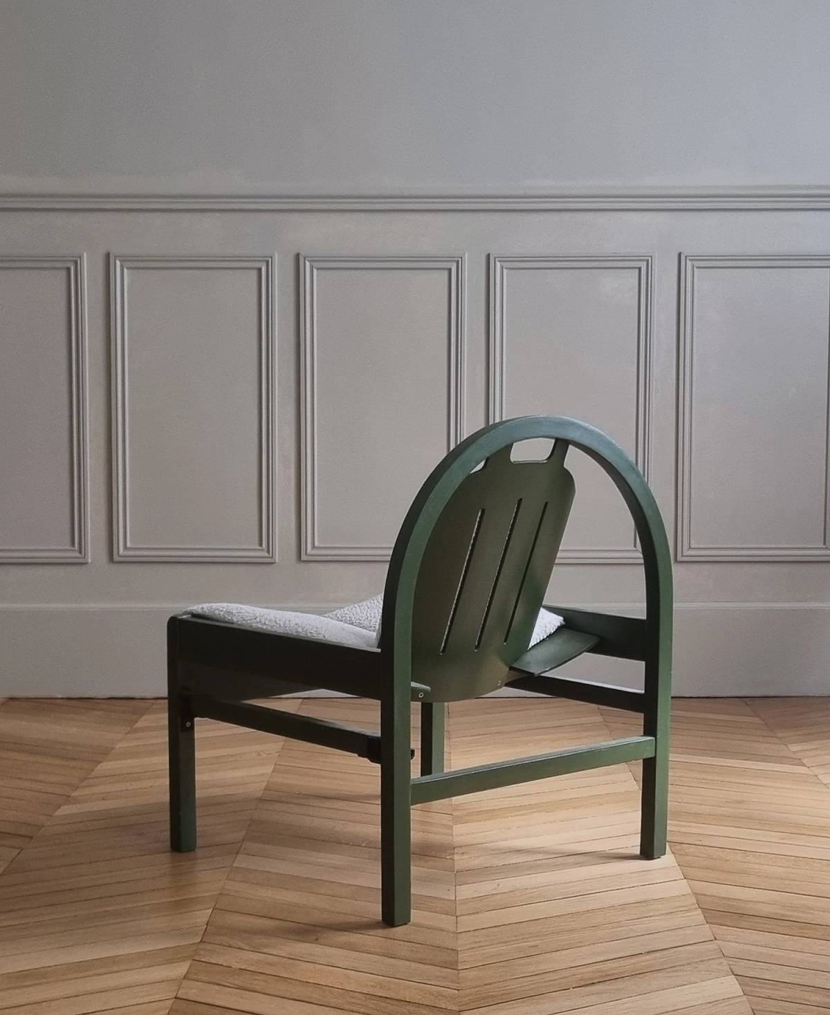 Pair of green Baumann chairs, view 8