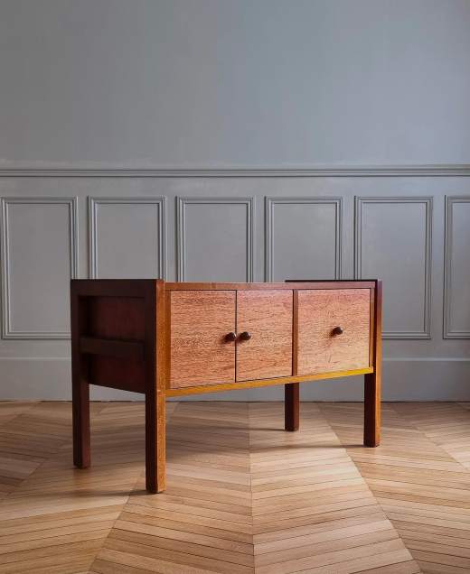 Modernist wood cabinet