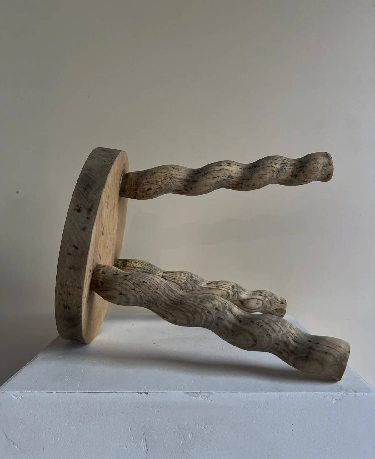 Wiggly three legged stool, view 4