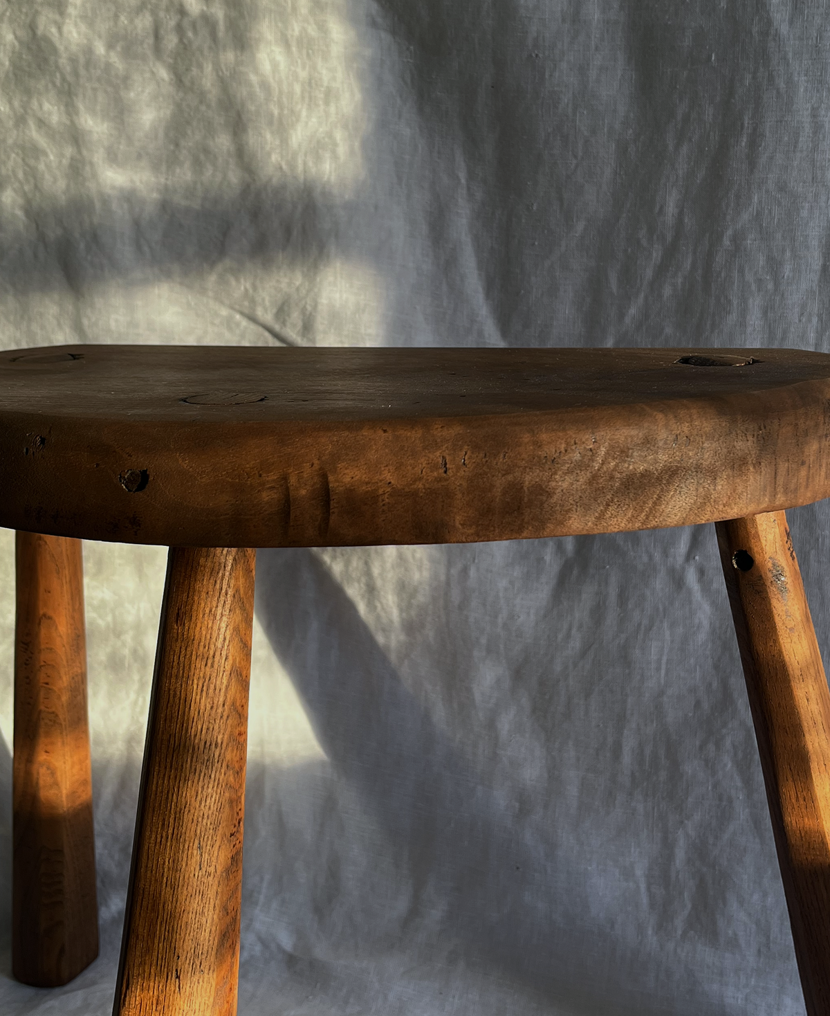 Brutalist Milking stool, view 2