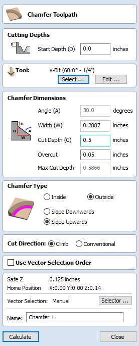 Chamfer Toolpath