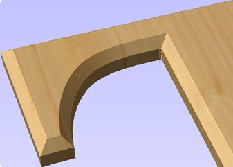 Sharp internal corners selected