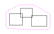 Offset Boundary and Rubber Band together