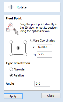 fontforge rotate selection