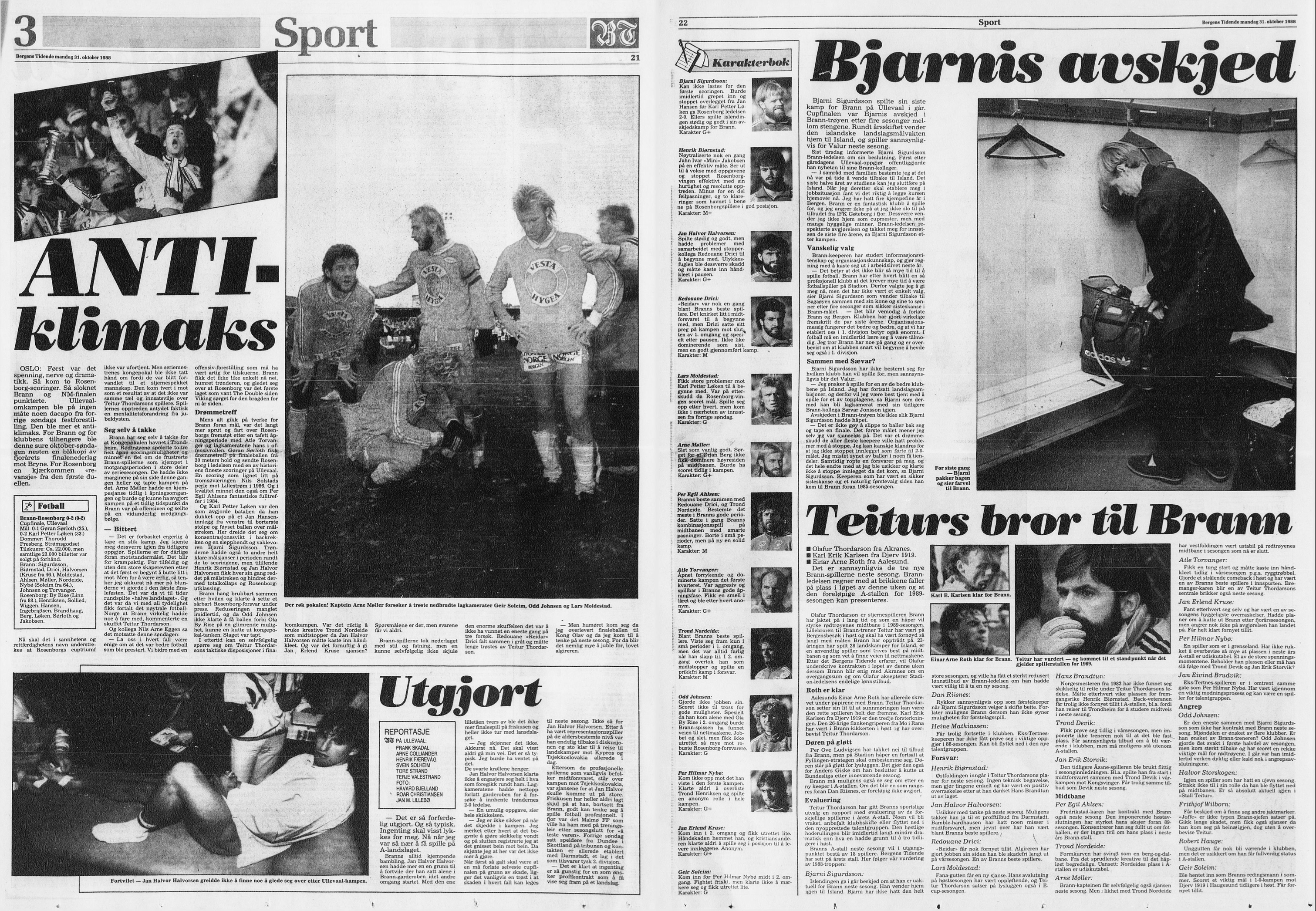 Bergens Tidende, 31. oktober 1988