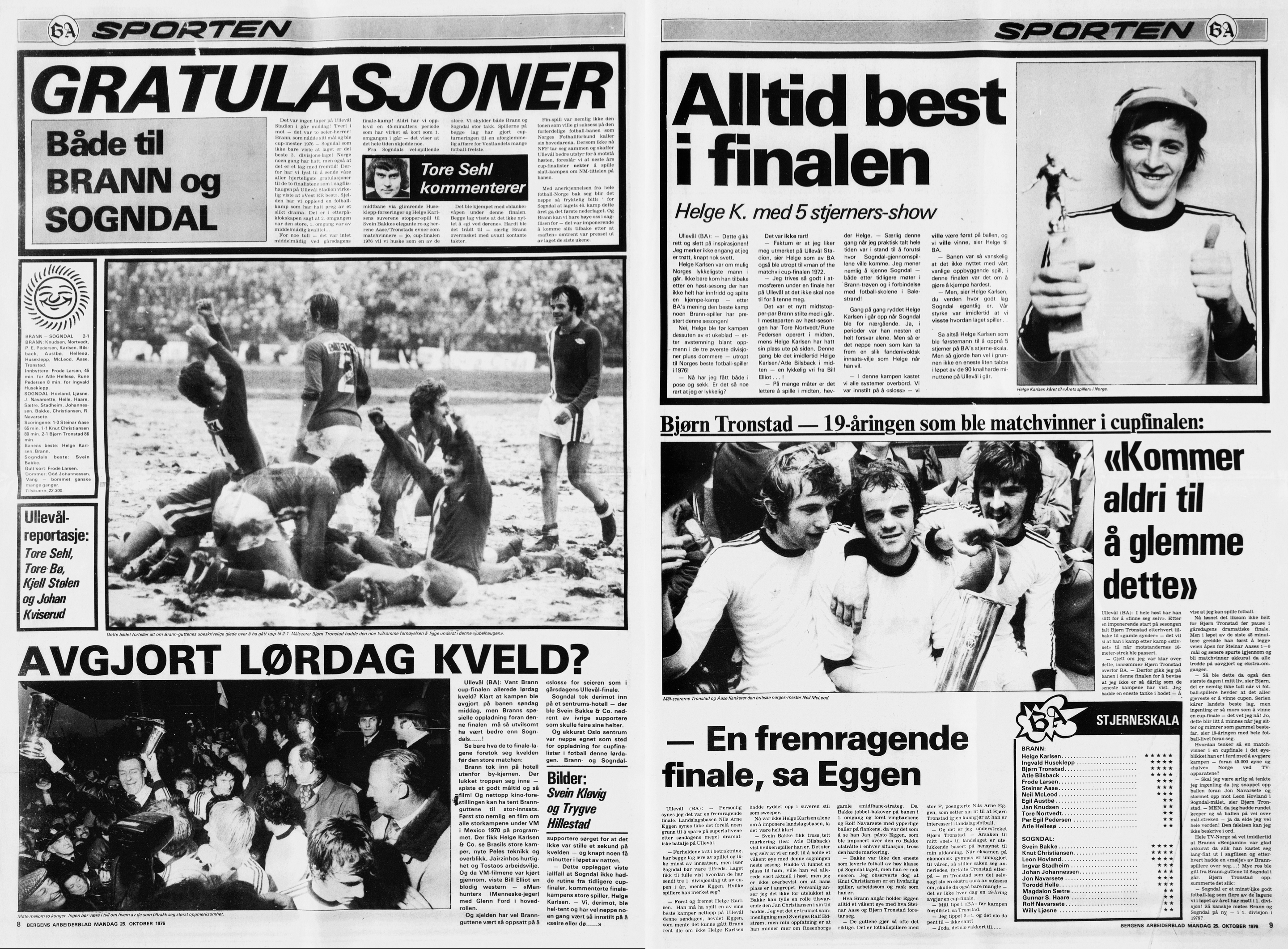 Bergens Arbeiderblad, 25. oktober 1976