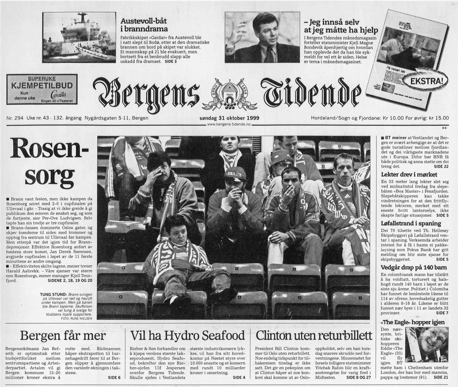 Bergens Tidende, 31. oktober 1999