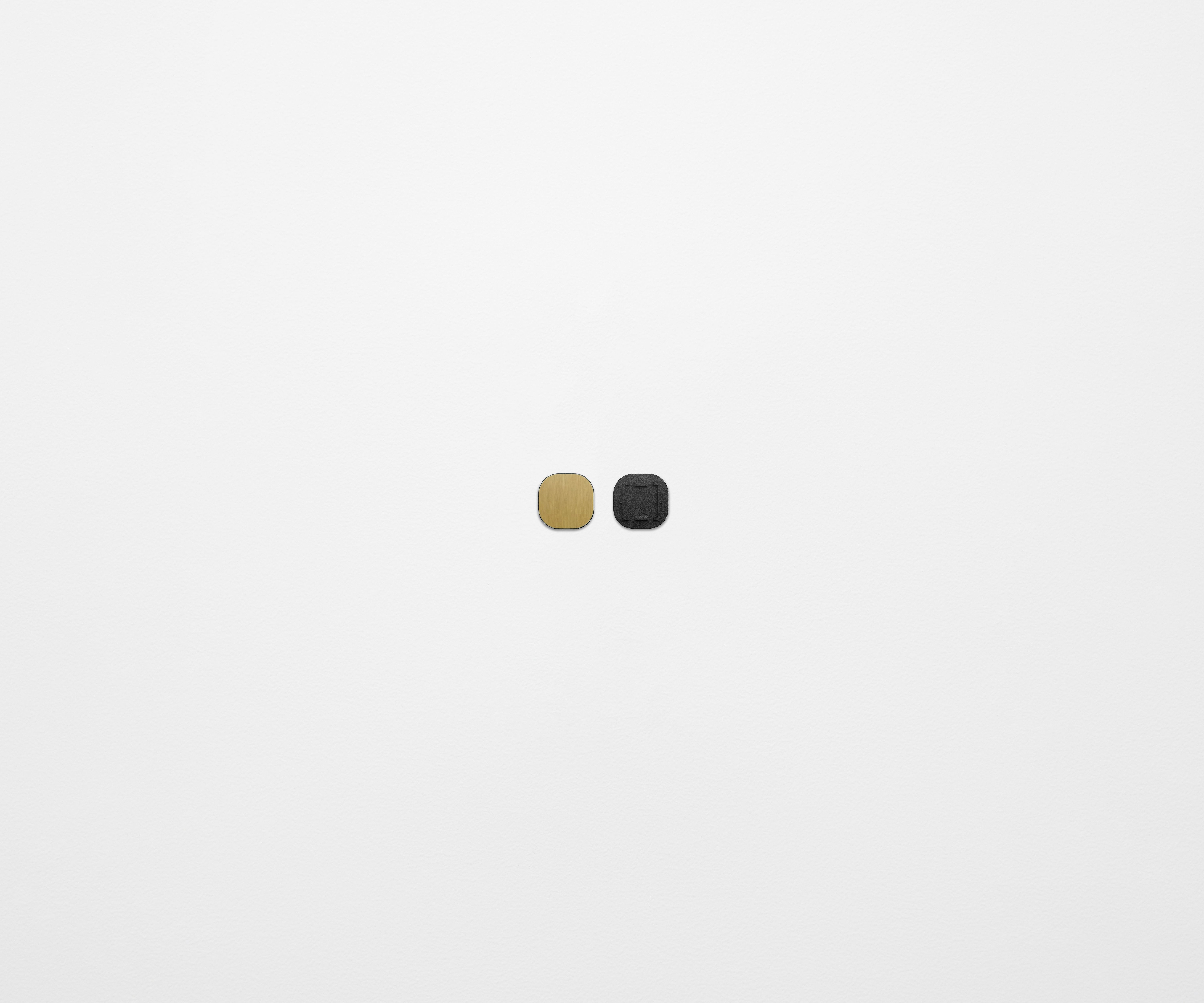ZETR Button Cover Faceplate Brass