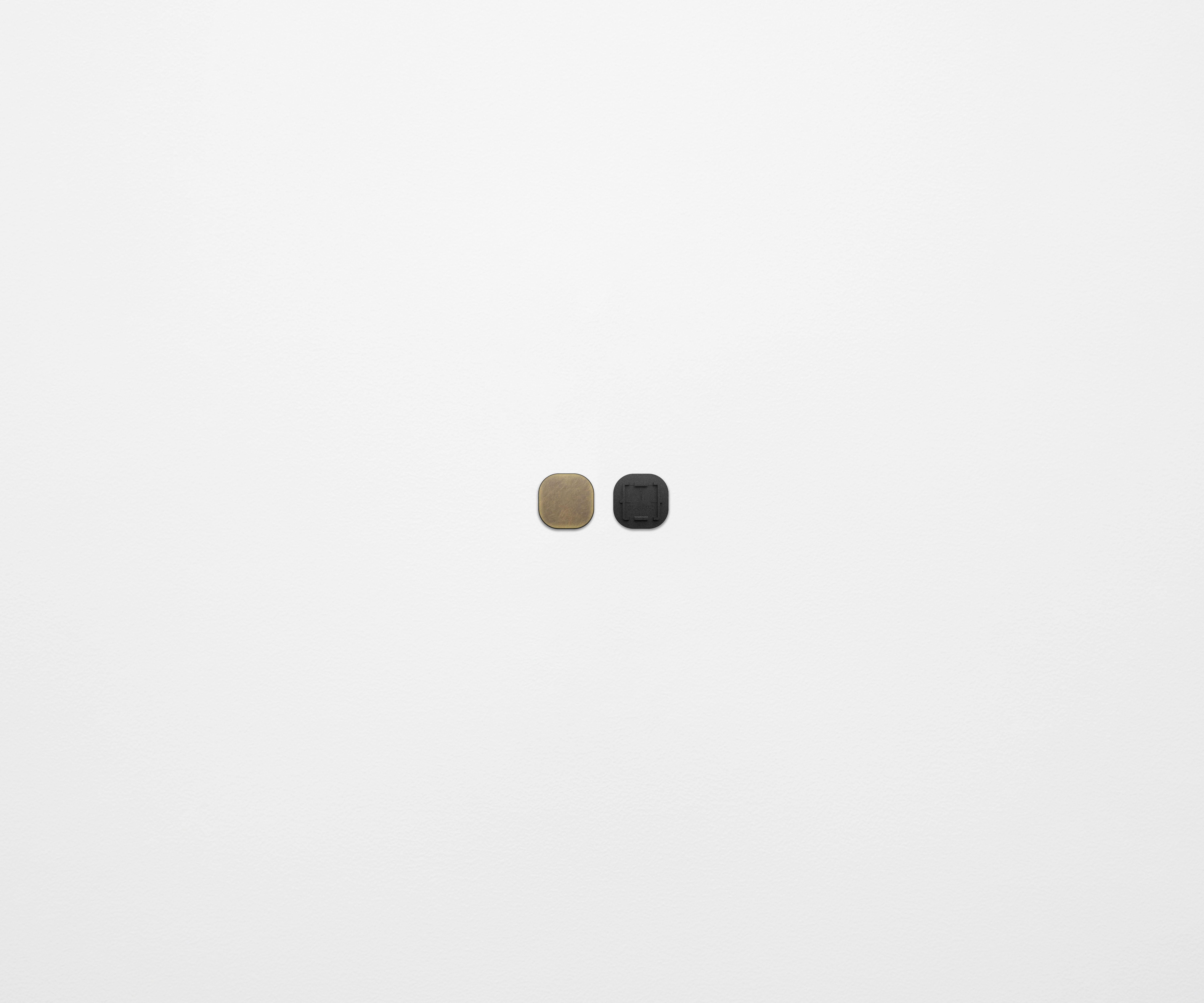 ZETR Button Cover Faceplate Aged Brass