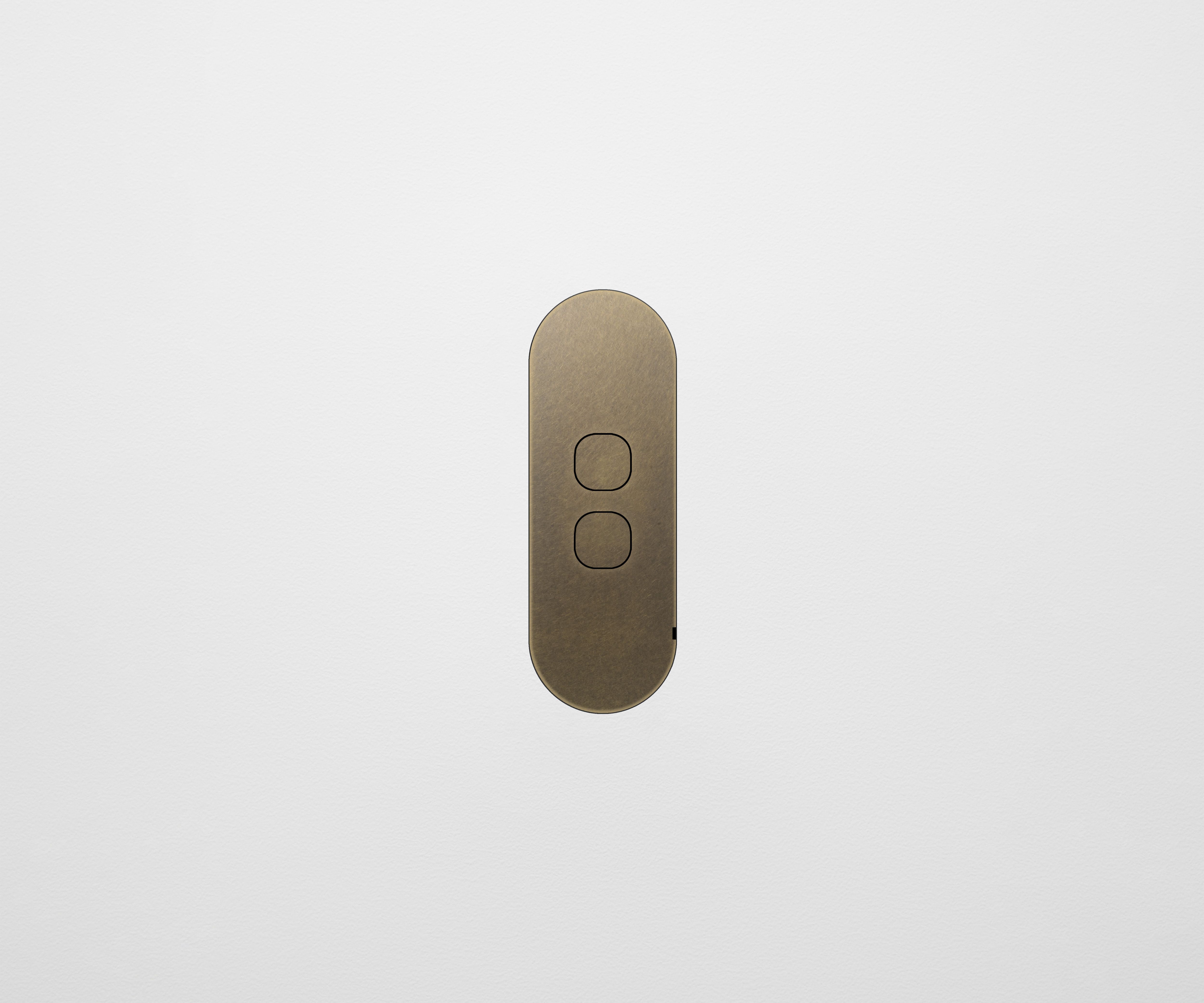 ZETR 2 Gang Casambi Control Switch Aged Brass