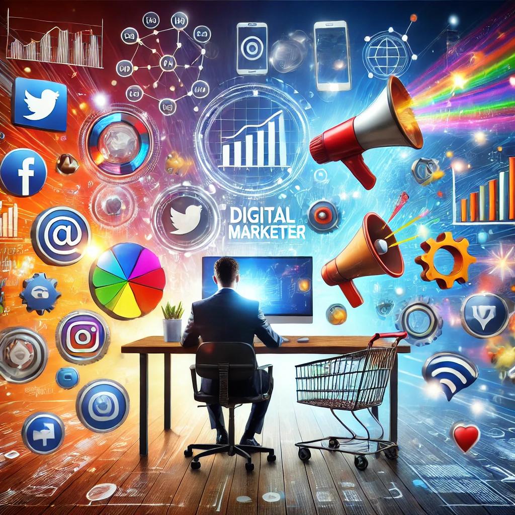 Símbolos representando IA, sustentabilidade e inclusão digital