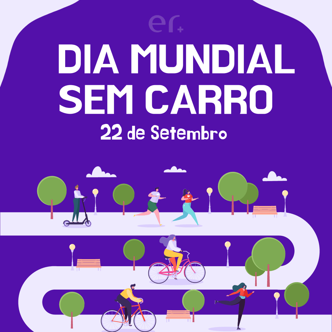 Pessoas usando bicicleta e ônibus como alternativa ao carro