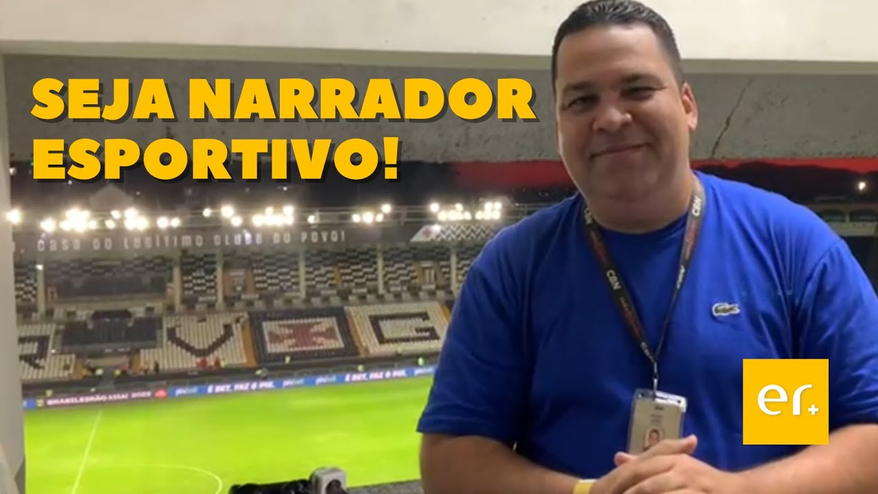 Microfone profissional para narração esportiva