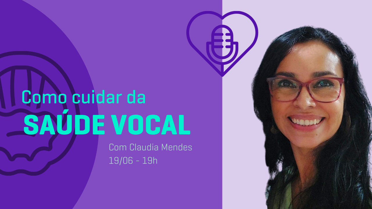 Fonoaudióloga apresentando técnicas de exercícios para saúde vocal