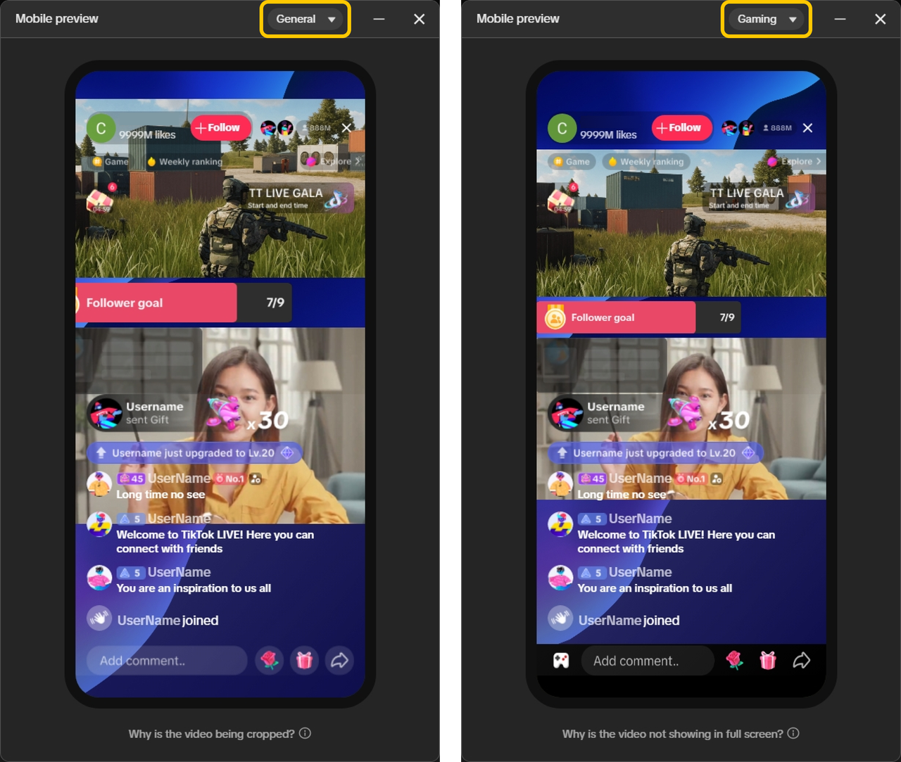 Live commerce: apresentadora vendendo ao vivo