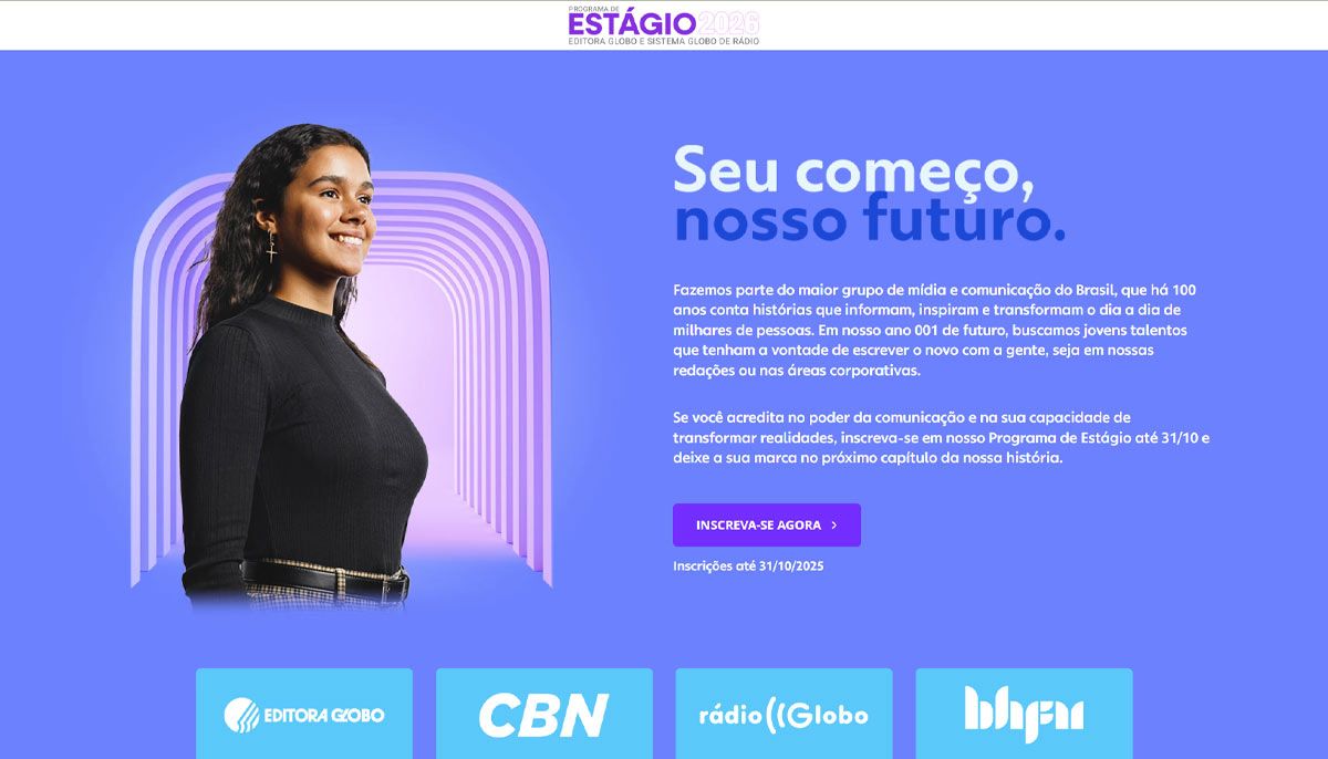 Edifício corporativo que abriga a Editora Globo em centro urbano