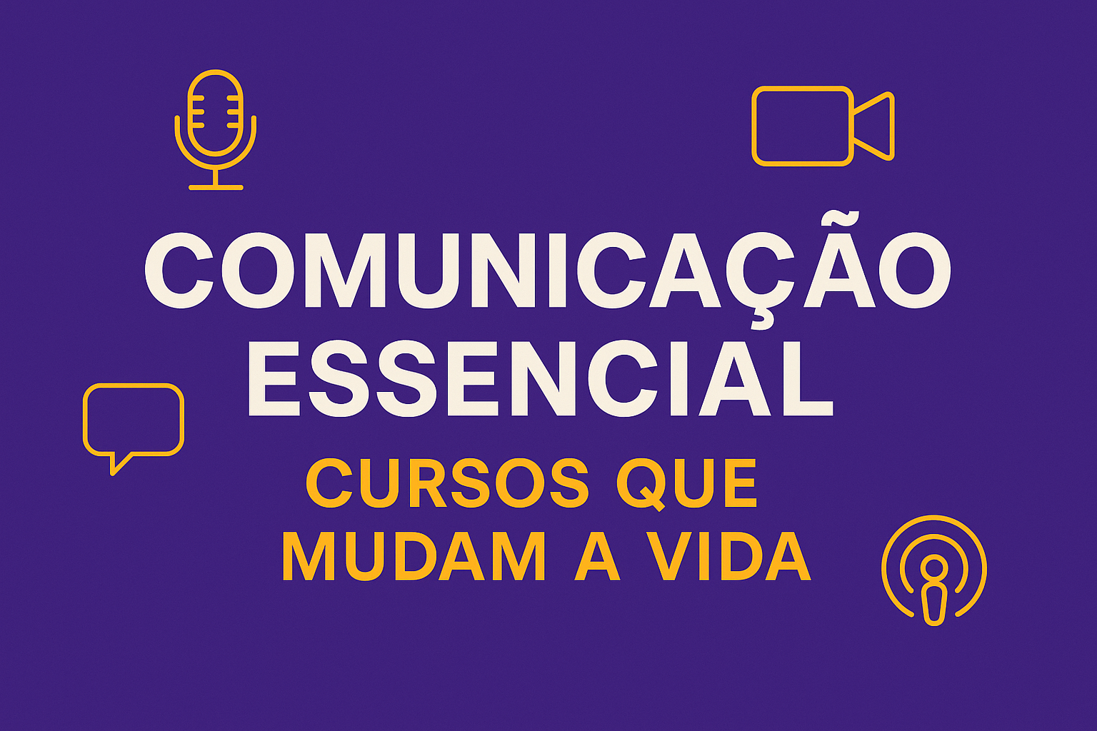 Locutor em estúdio de rádio gravando programa ao microfone profissional
