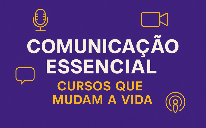 Locutor em estúdio de rádio gravando programa ao microfone profissional