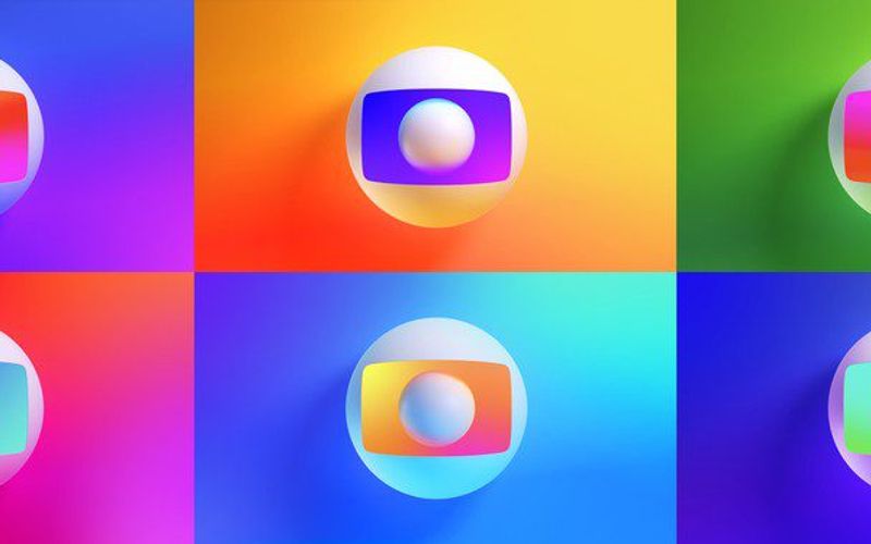Logo da Globo em cores quentes renovadas para nova identidade visual