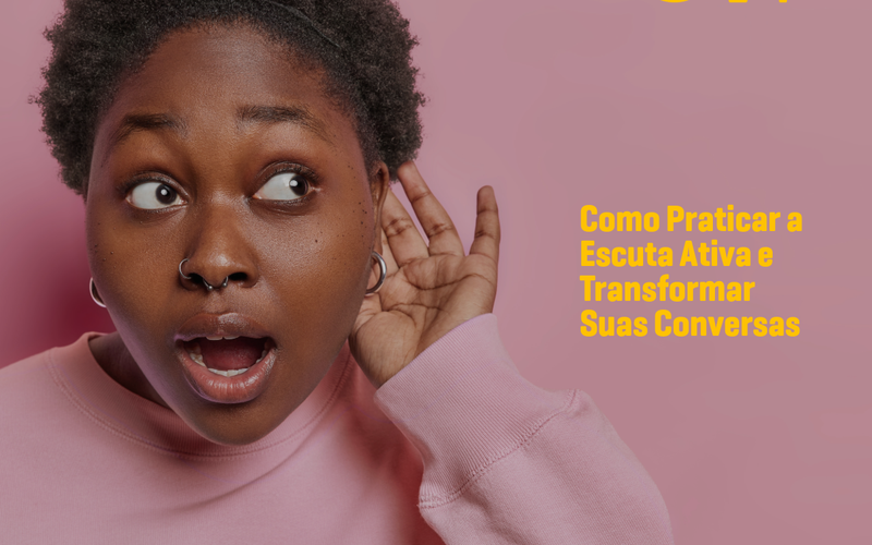 Duas pessoas em diálogo atento, uma escutando com atenção plena.