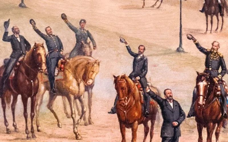 Uniforme militar e documentos históricos da proclamação da república