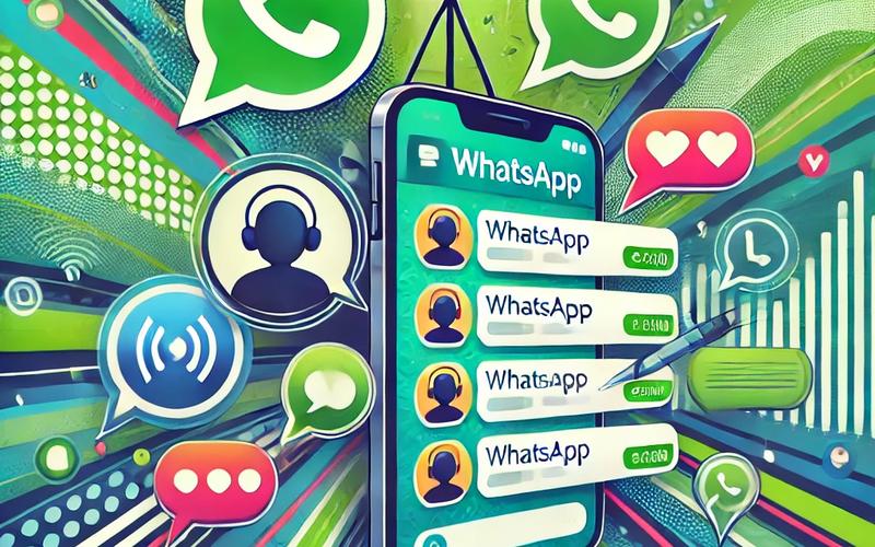 Interface de comunidade WhatsApp com logo Escola de Rádio