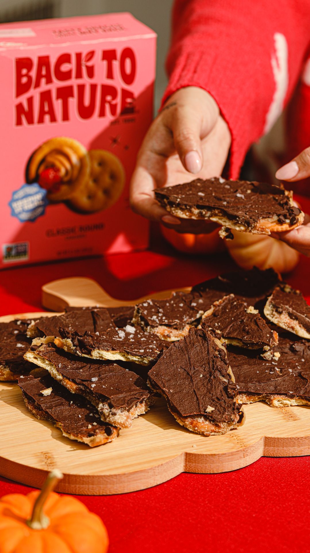 Sweet & Salty Bark made with Classic Round Crackers