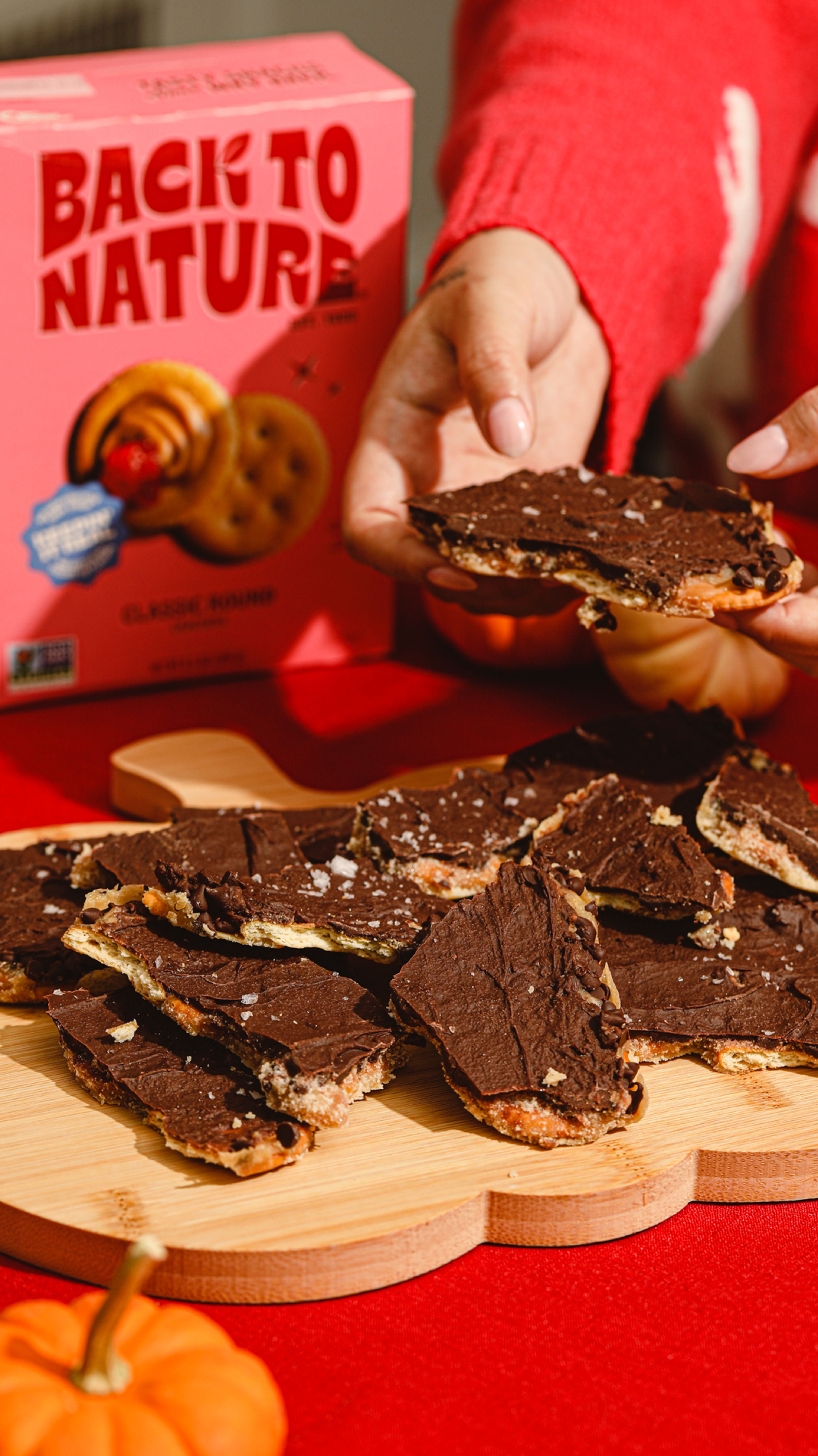 Sweet & Salty Bark made with Classic Round Crackers