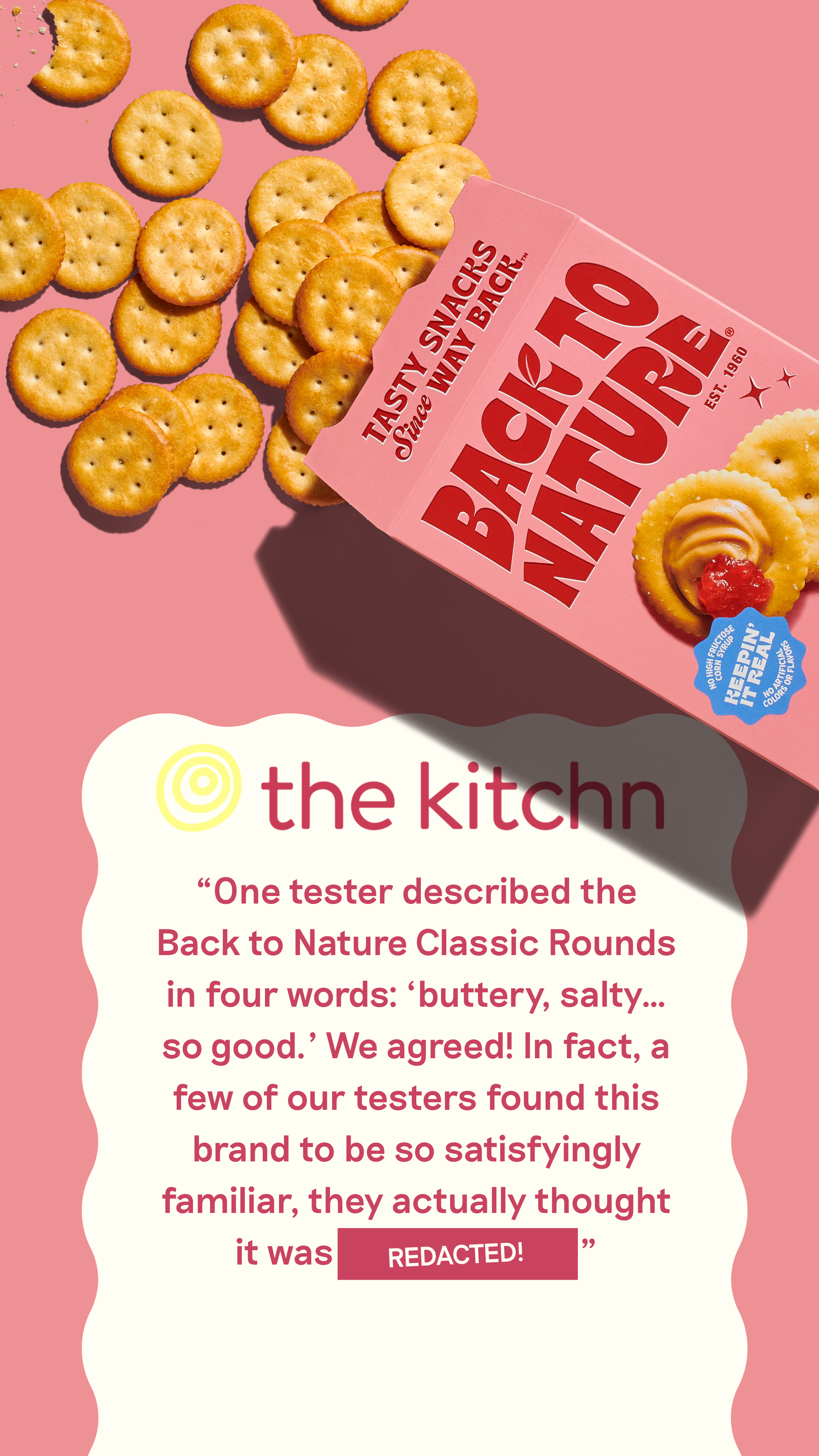 The Kitchn's positive review of Back to Nature Classic Round Crackers