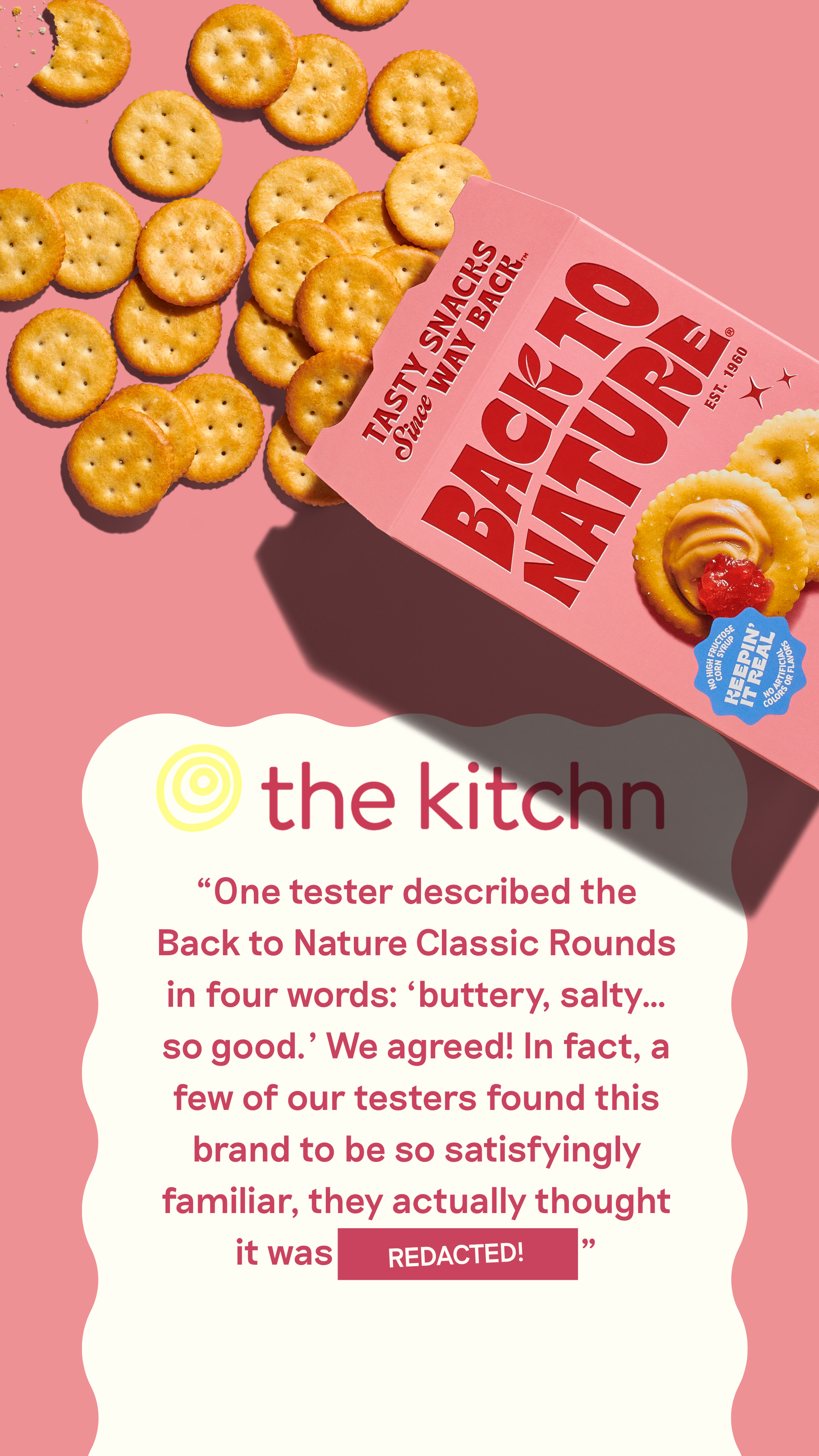 The Kitchn's positive review of Back to Nature Classic Round Crackers
