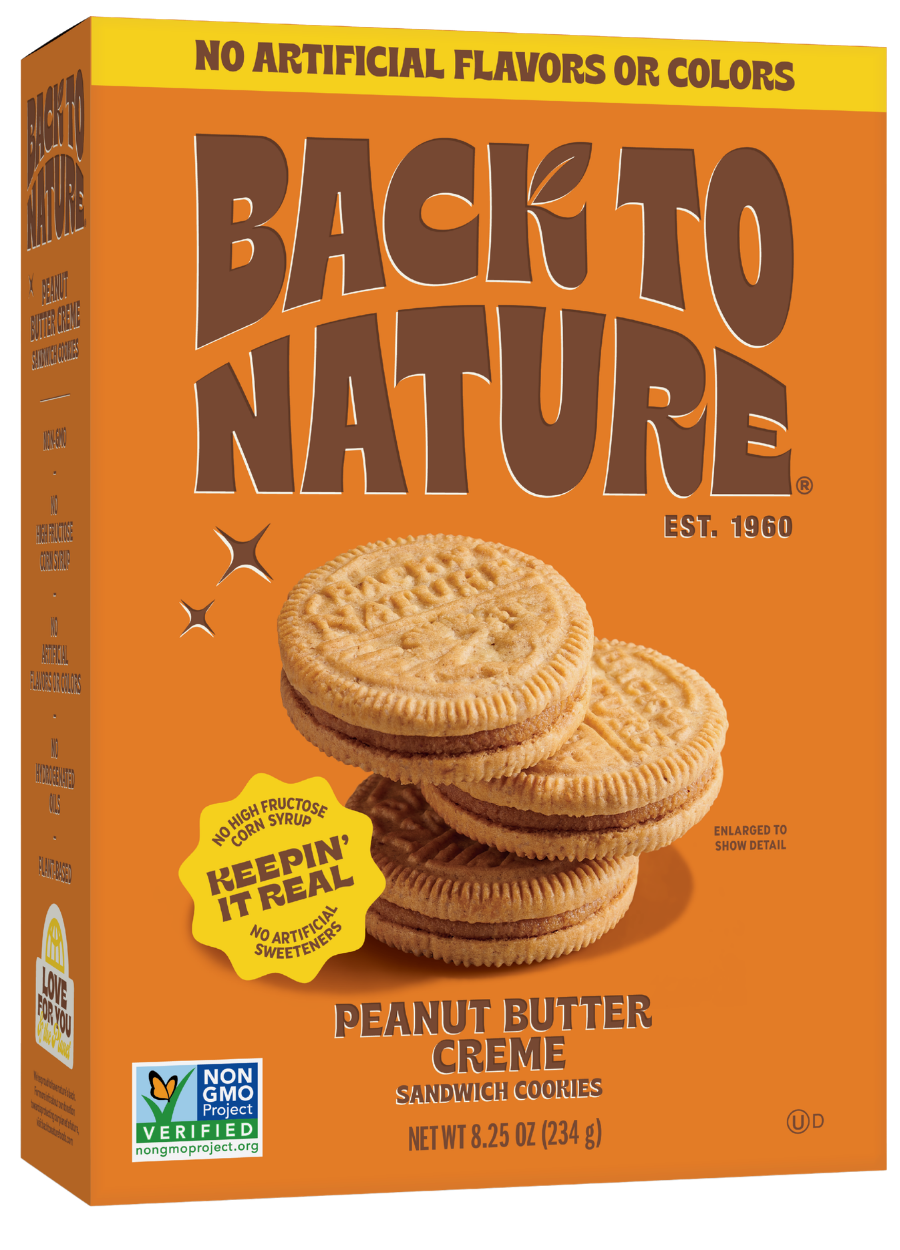 orange box of peanut butter creme cookies