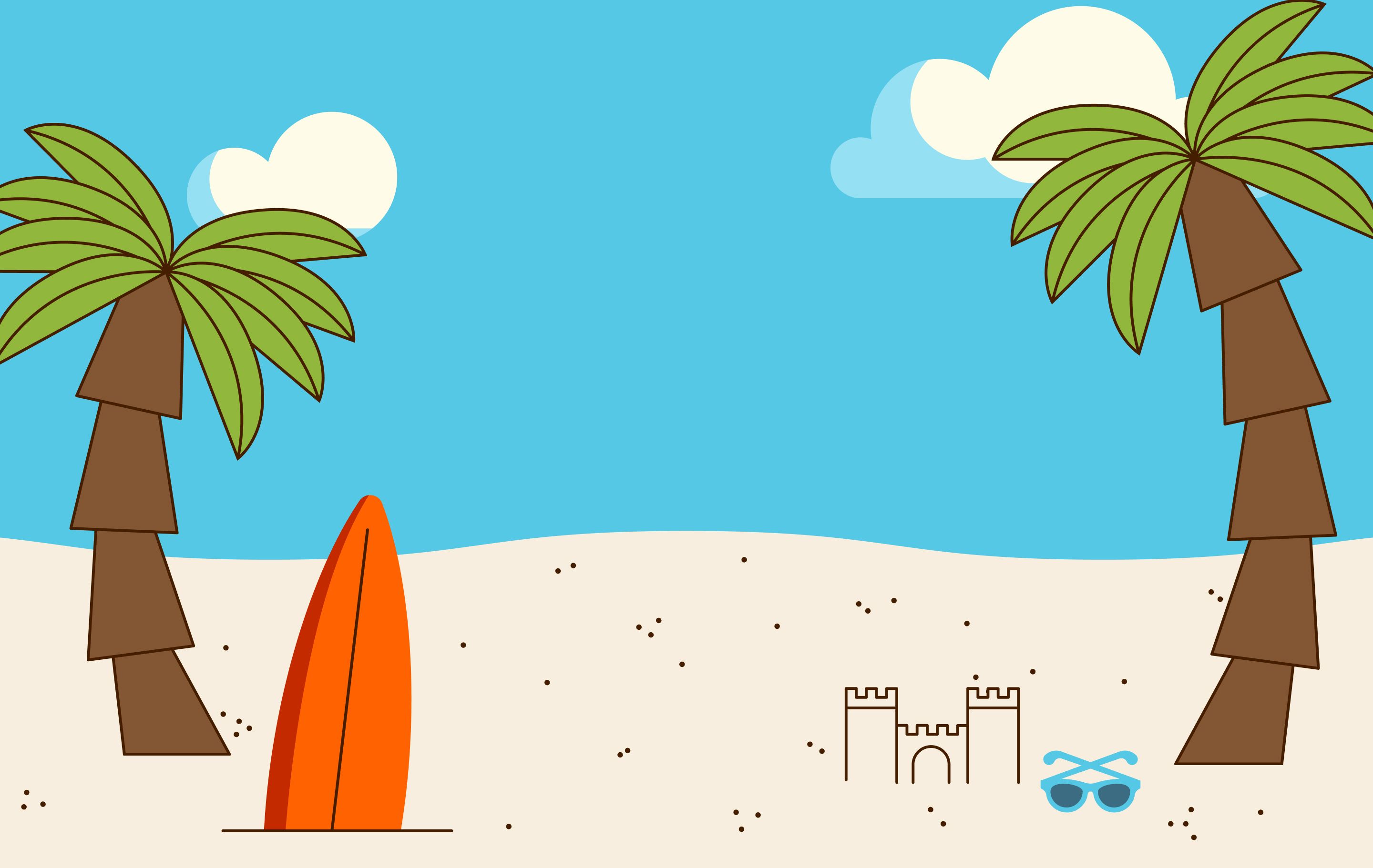 About Page - Beach Illustration - Desktop