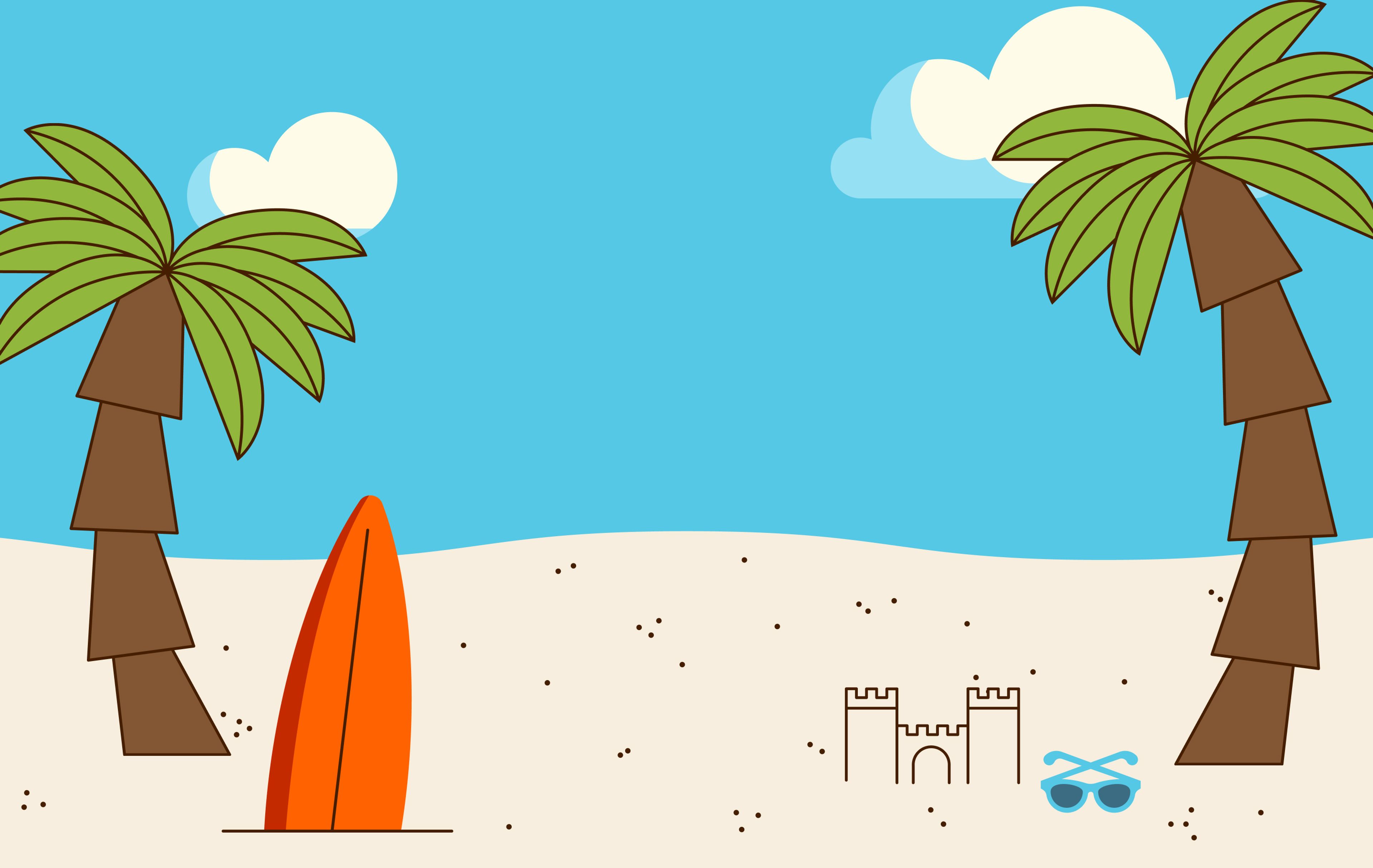 About Page - Beach Illustration - Desktop